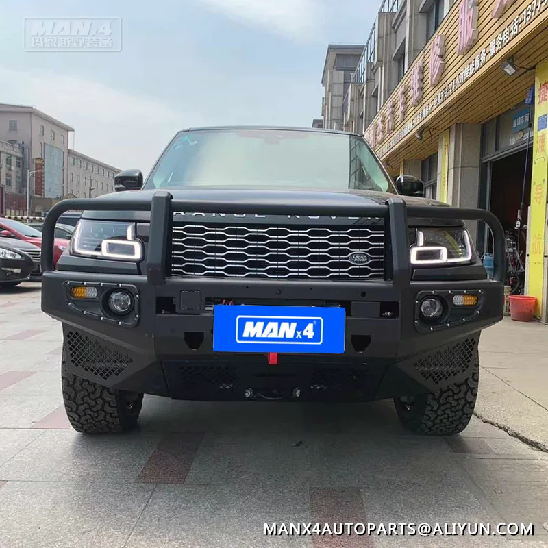 Range Rover Steel Front Bumper And Rear Bumper Bull Bar Nudge Bar For Range Rover