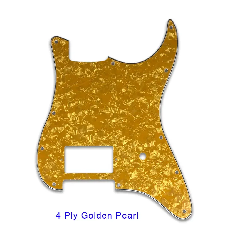 
Pleroo Guitar 11 Screw Holes Tom Delonge Stratocaster Guitar With one bridge PAF Humbucker pickguards for fender <span style=