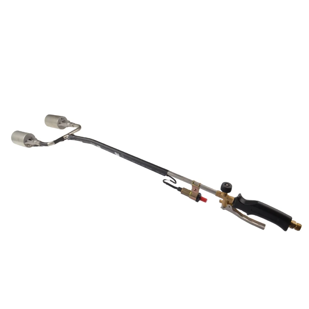 Welding and Repairing LPG Gas Heating Flame Gun Roofing Torch Kit With Double Nozzle for Strong Welding Capacity
