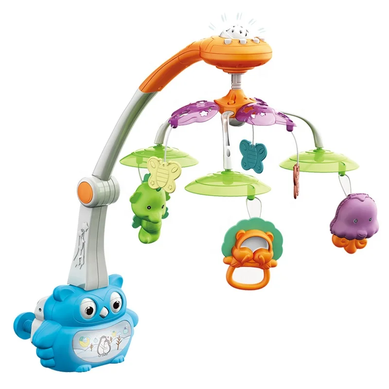 Comfort baby rotating bell hanging music bedside bell projection crib mobile toys