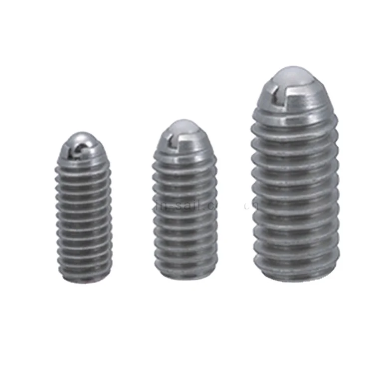 Spring Plunger Ball Steel Zinc Plated Ball Locking Spring Nose Plunger Pull Ring Spring Latch Lock Plunger Pin