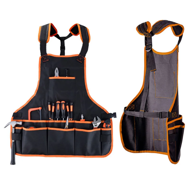 Custom Tools Belt Construction Work Apron Utility Belt Work Tool Apron Padded Strap Garden Electrician Aprons With Tool Pockets
