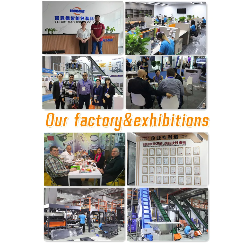 Focus Machinery Full Automatic Robot Hand Manipulator Heavy Case Bag Palletizing Machine for Carton Packing Line