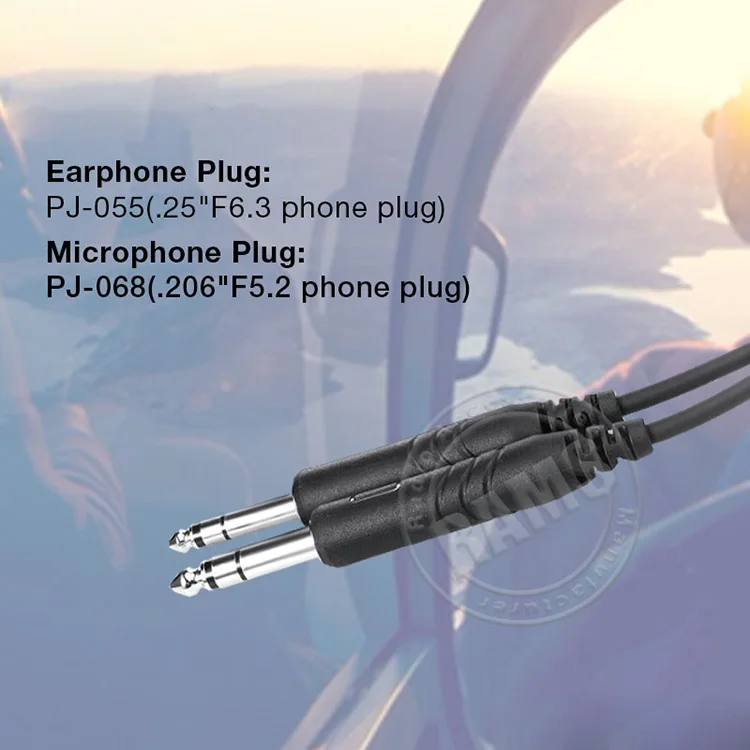 Factory price Active Noise Cancelling Aviation Headset ANR Headphones  for fixed wing Cessna 172 182 aviation headset