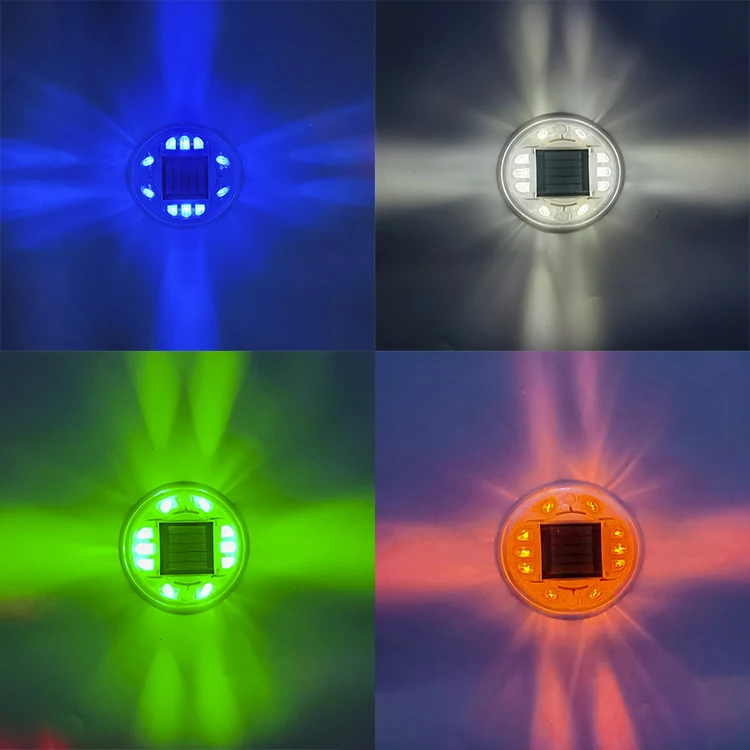 Anti-UV white deck light solar street LED light  road stud led light 10pcs super brightness led lamp high brightness reflector