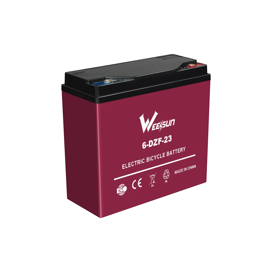 High capacity long life 12v 32v 48v 53v 60v 72v 20ah 23ah 24ah 6-dzm-20 23 24a electric scooter ebike graphene battery