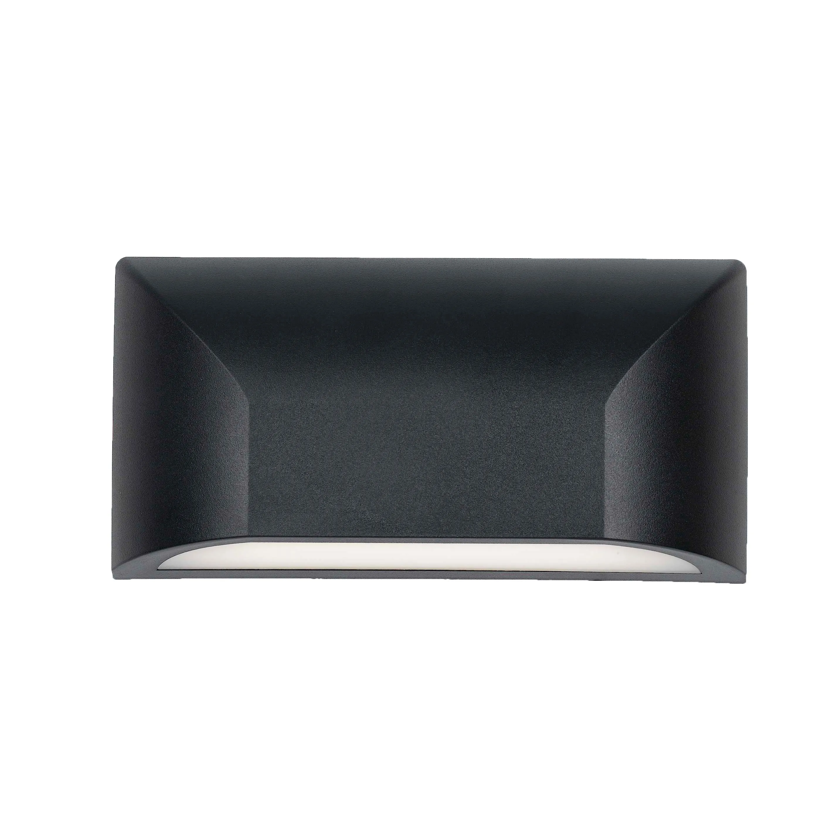 IP65 6W rating plastic PC material black outdoor surface mounted floor stair interior led wall lamp