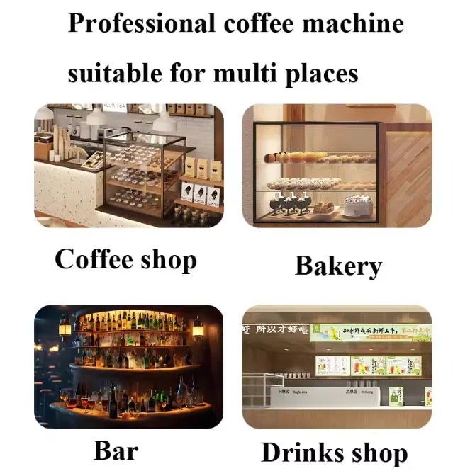 Professional Dual Boiler Commercial Barista Semi-Automatic Espresso Double Head Coffee Machine with touch screen