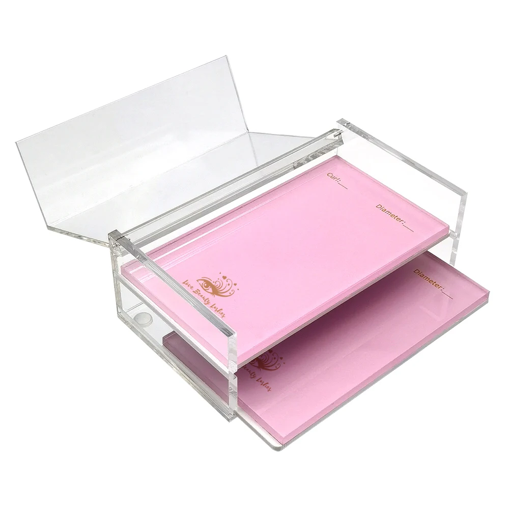 Xiujiesi Lash Title Organizer Box lash display tile in storage professional eyelash tile tray case display