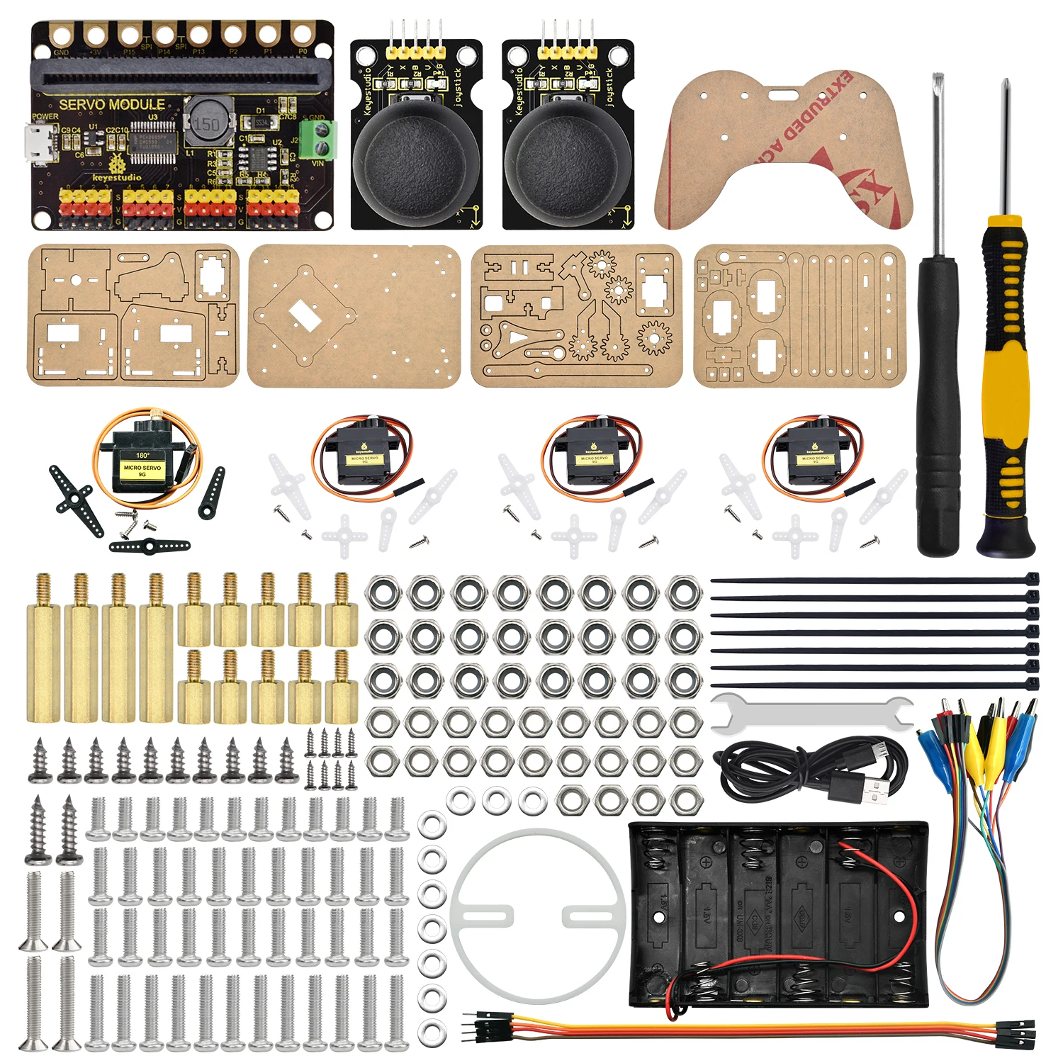 4 DOF  Micro Bit Robot Arm Learning Kit