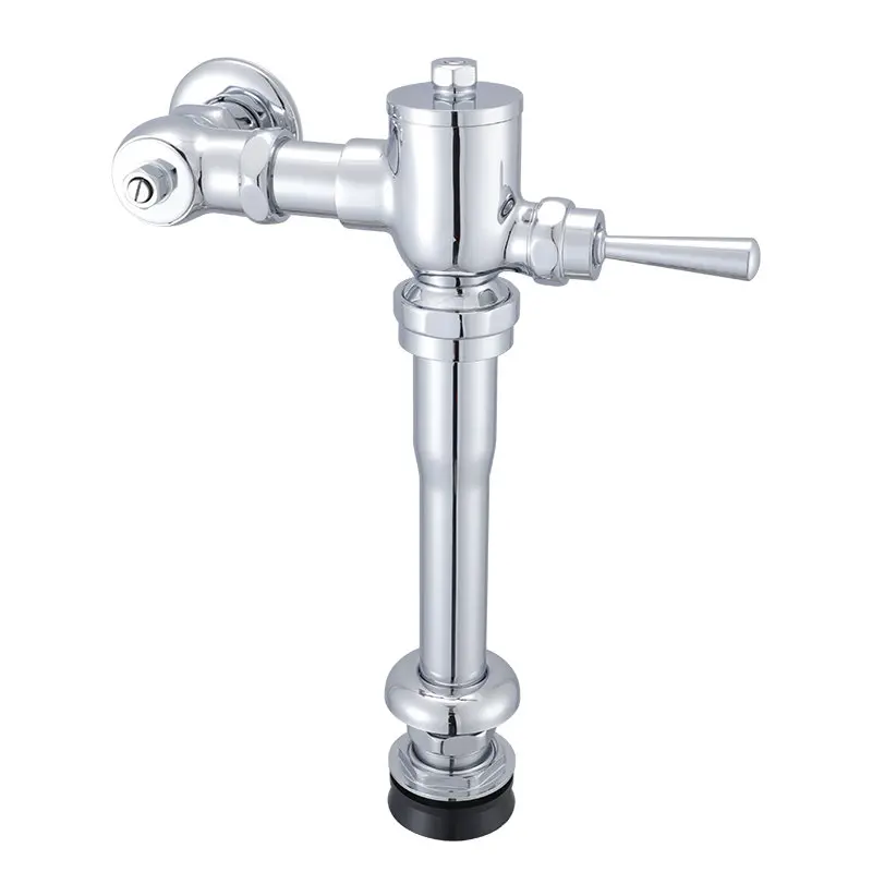 SPRING SUMMER Brass Public Toilet pushed flusher  WC Time-Delay flushing valve hand control  toilet flush valve