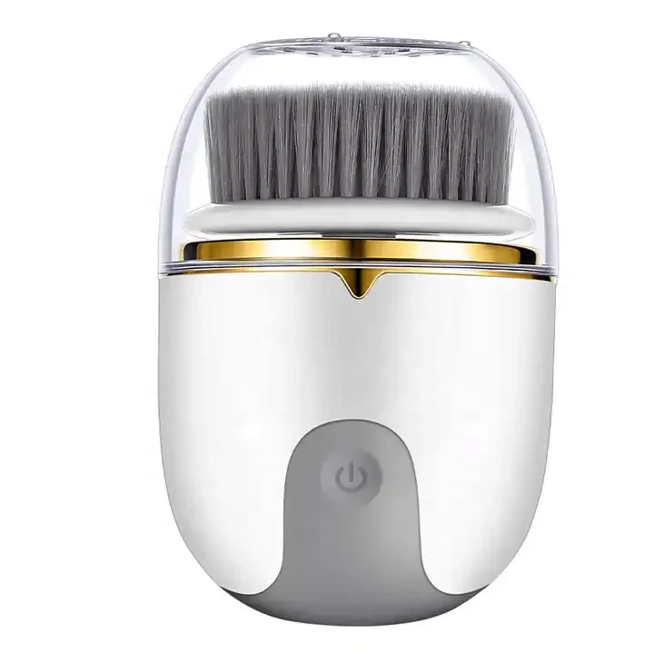 Rechargeable Skin Scrubber Silicone Waterproof Sonic Facial Cleaning Brush Electric Facial Massager 4 in 1 USB Charge 2 Hours