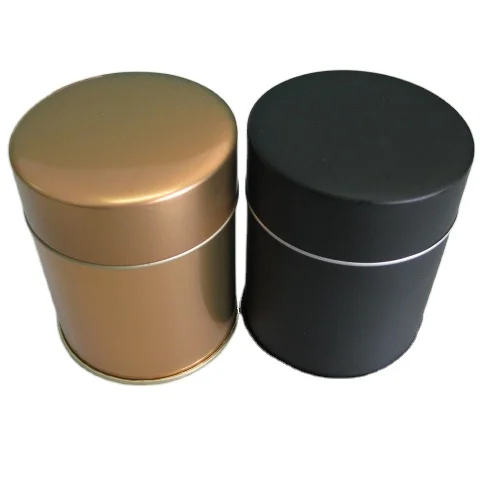 Multi sizes tea tin cans with double lids food safe air tight 1.5oz 2oz 2.5oz 3oz 3.5oz 4oz 5oz metal tea cans 66x83 82x112mm
