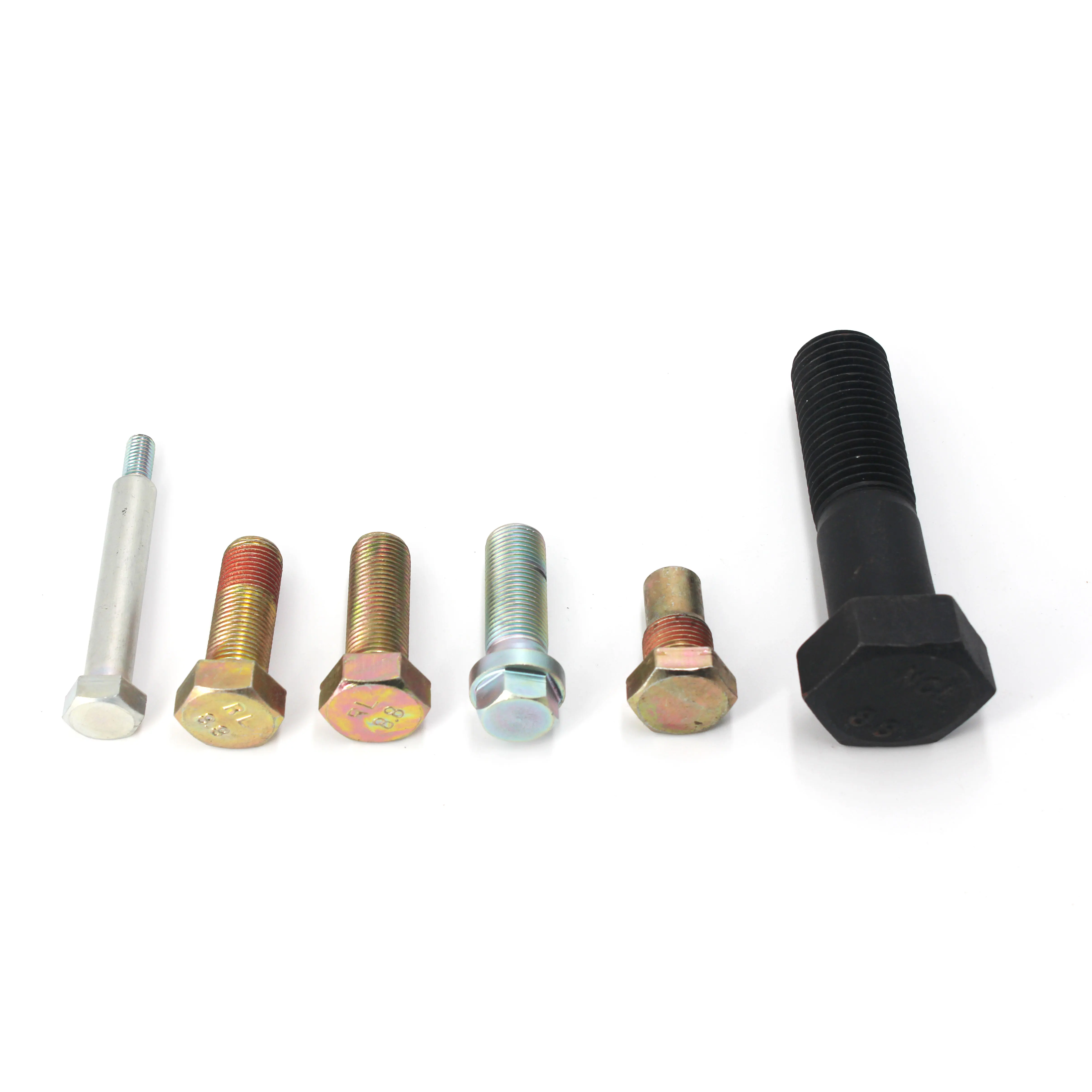 Крепежные болты с шестигранной головкой, горячеоцинкованные, М6, М12, ЧПУ, 12,9 гаек, установочные винты для грузовиков