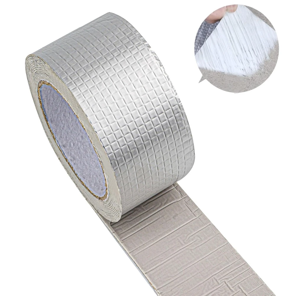 Waterproof Butyl Aluminum Foil Sealant Tape for RV Repair Window Silicone Boat and Pipe Sealing Glass Roof Patching