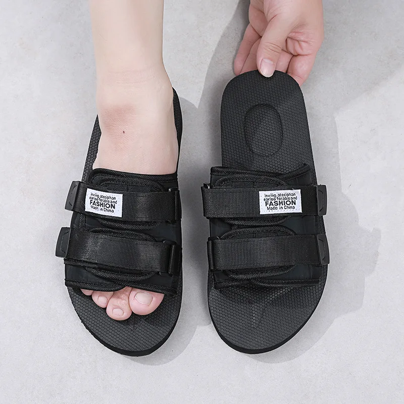 Breathable Anti-Slip Korean Version baotou men student slip-on anti-slippery sandals footwear