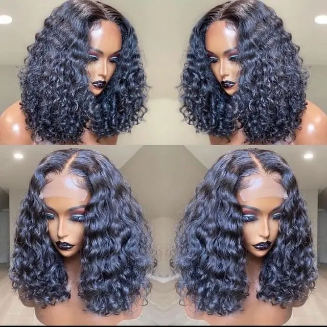 Short Kinky Wigs,Wigs For Black Women Kinky Curly Short,Short 10 Inches Kinky Twist Wigs Cheap Price Human Hair Short BOB Wig