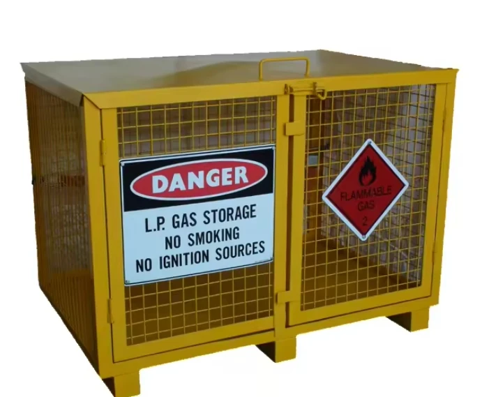 Cage for transporting stackable gas bottle oxygen cylinder storage cage for forklift metal storage cage