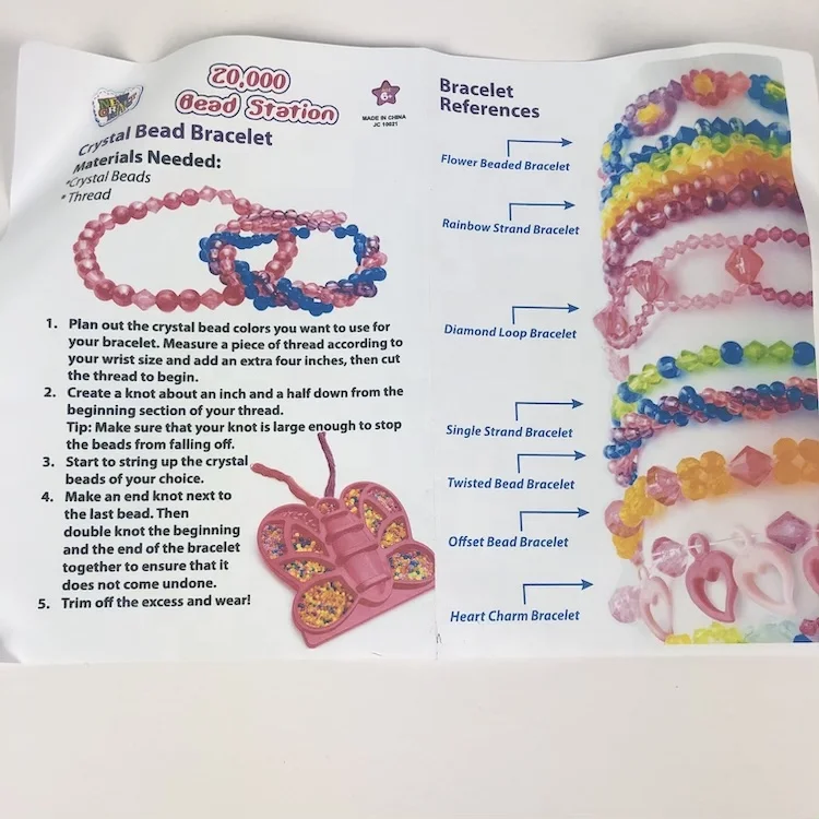 Diy Jewelry Beads Handmade Jewelry Weave Knit Braided Bracelet Accessories DIY craft sewing kit set of Bracelet Making Kit