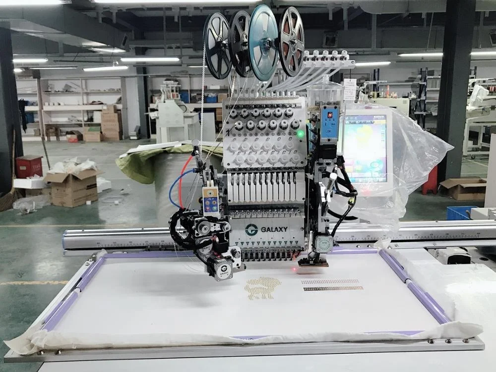 GALAXY HIGH SPEED 12/15 NEEDLES SINGLE HEAD 4 IN 1 SEQUINS + BEAD EMBROIDERY MACHINE