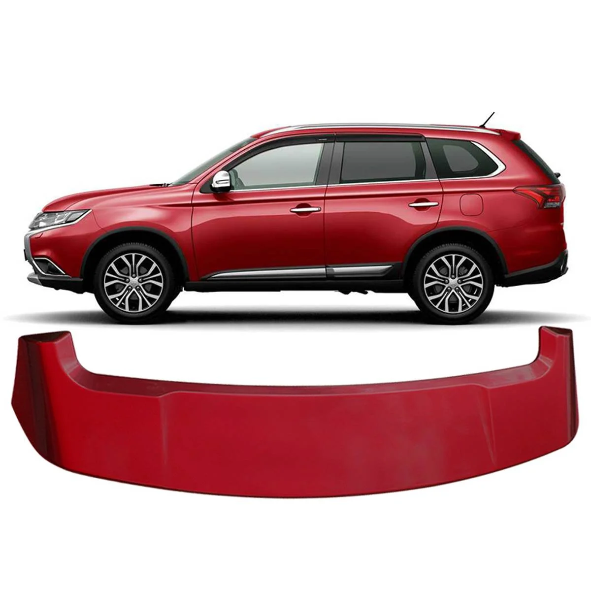 Auto Accessories Japanese Car Rear Spoiler  ABS Material Rear Wing Spoilers For MITSUBISHI Outlander accessories2013-2018
