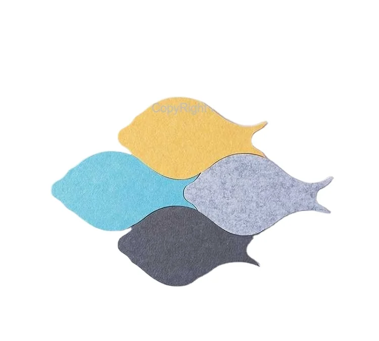 Fish wall decoration panel/ Memo Board/ Self-Adhesive fish tiles/ Felt wall stickers