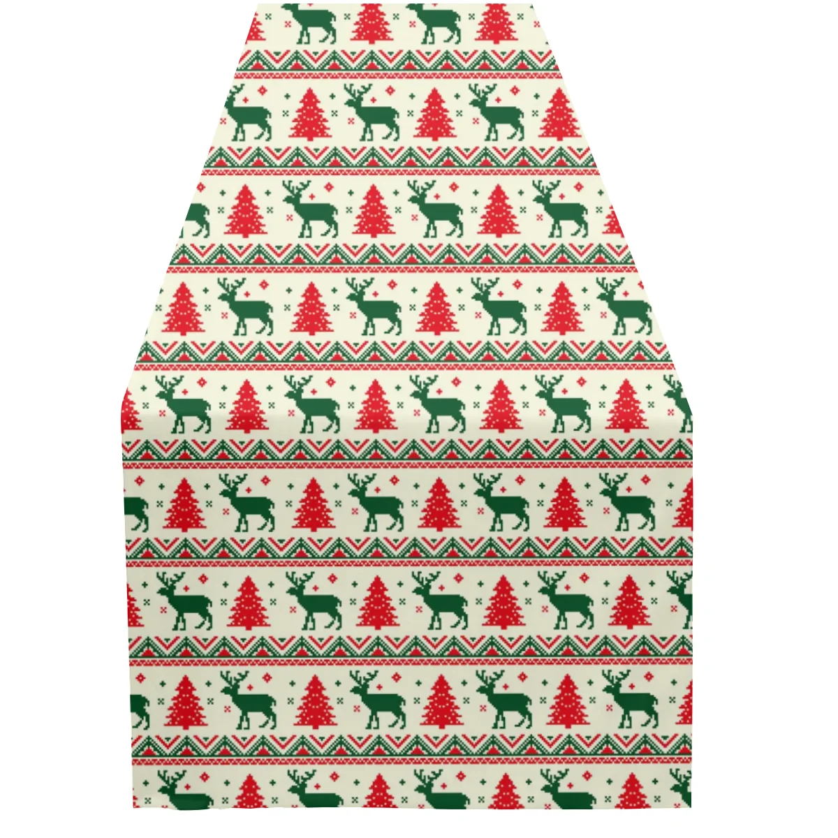 Wholesale Table Runner Woven Snowflake Custom Christmas Table Runner European-style Decorative Tablecloth Polyester Printed