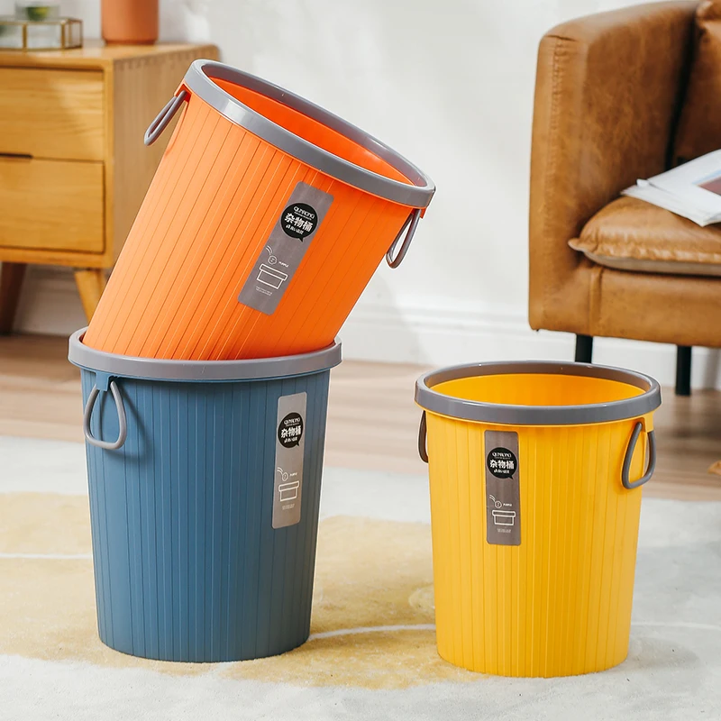 9L Customized Logo Durable Indoor Garbage Kitchen Waste Bin Toilet Dustbin Household Plastic Trash Can