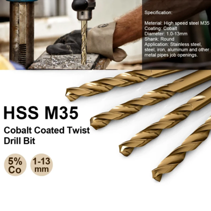 Weix Metal Drilling HSS Straight Shank Twist Drill for CNC Machine Tools drilling hole Micro  For Steel Copper