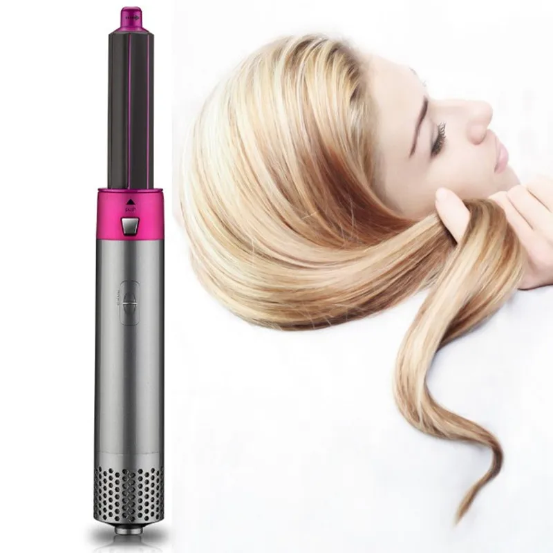 
New five in one multi head hot air comb automatic hair curling bar hair suction air curler 