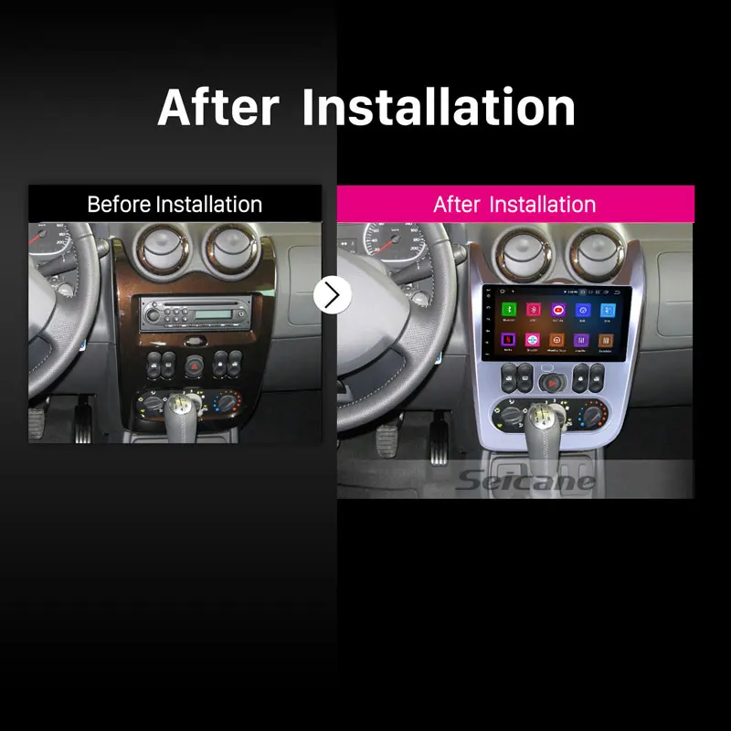 10.1 Inch HD Touchscreen for Renault Duster Logan 2009-2013 Radio Car Stereo System Support 2.5D IPS Touch Screen