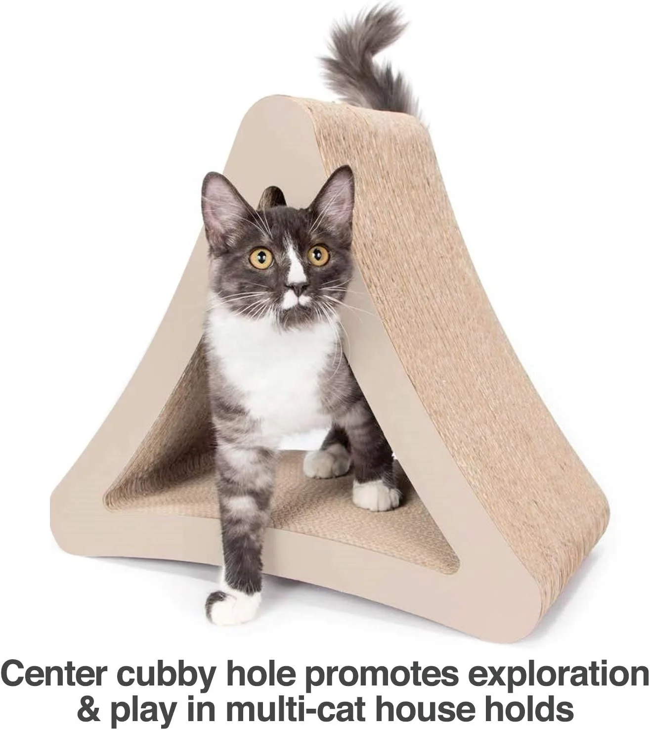 Wholesale Pet Toys 3-Sided Vertical Cat Scratching Post,Multiple Cat Scratcher Lounge For Protector Furniture