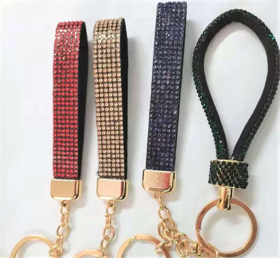 Hot sale  BEST QUALITY SHINING   design key rings luxury designer CRYSTAL RHINESTONES keychain