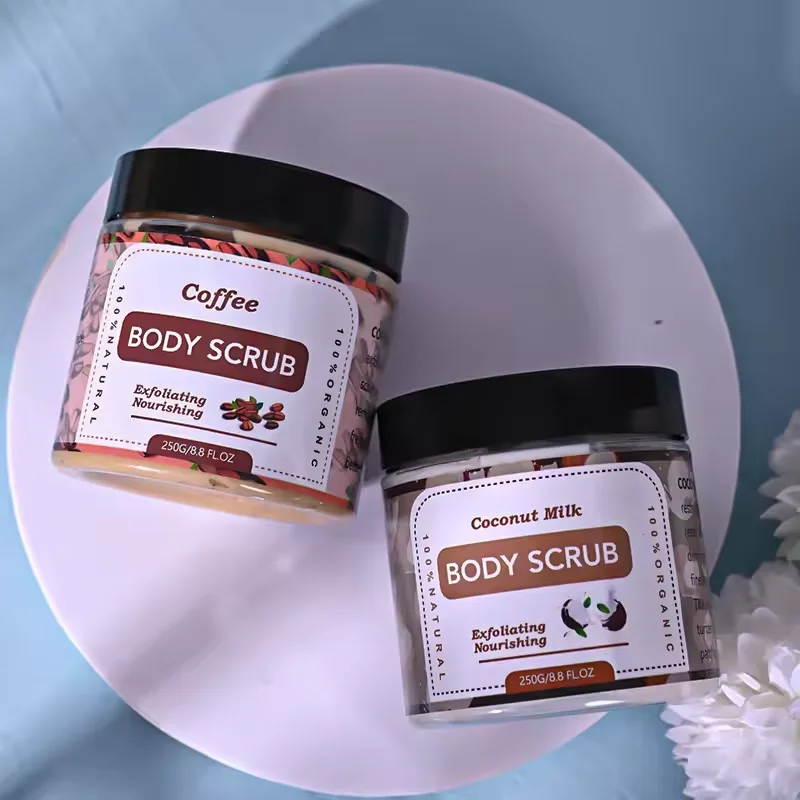 Wholesale Private Label Natural Organic Vegan Face Scrub Exfoliating Custom Fruit Sugar Body Scrub For Bath