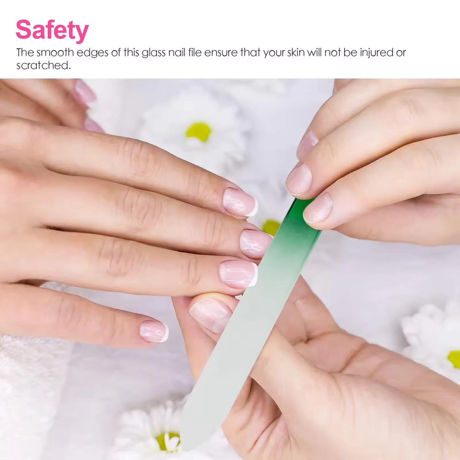 Best Rainbow Colored Beauty Crystal Glass Nail File