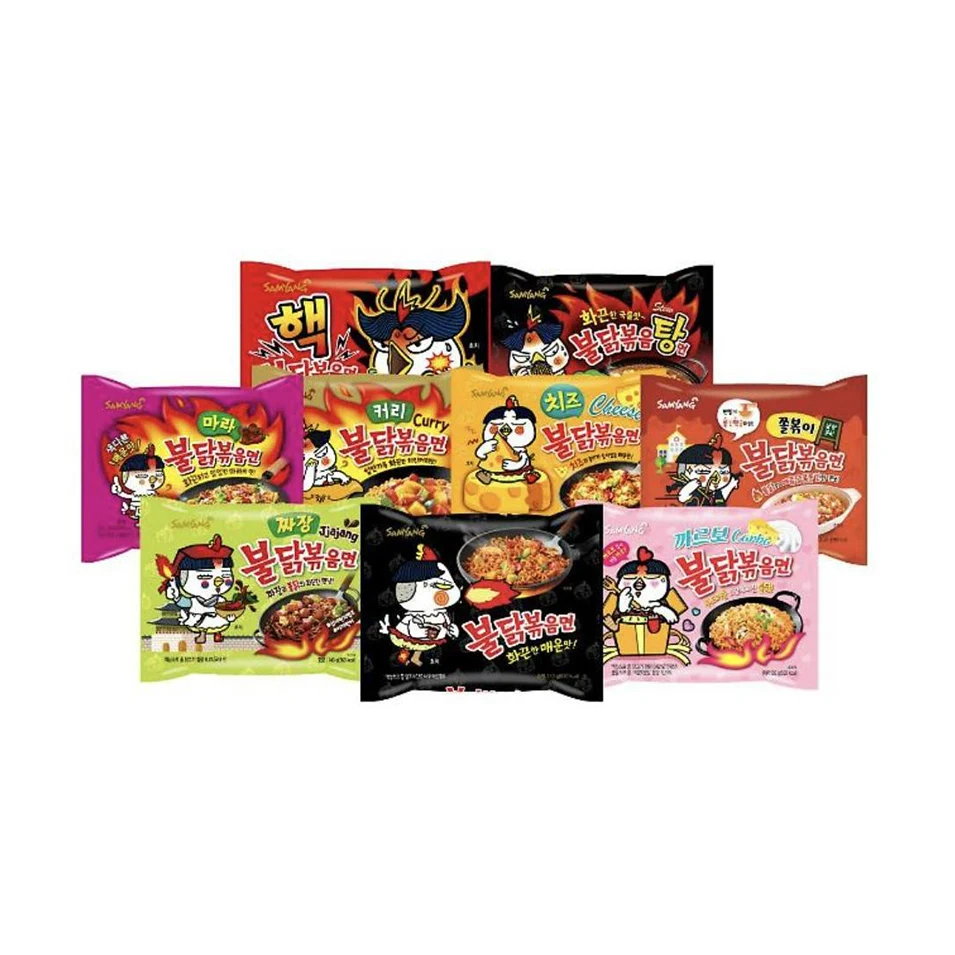 Top Brand Good Price Delicious Fried Bulk Korean Supplier Factory Direct Hot Sale Spicy Chicken Instant Soup Noodles