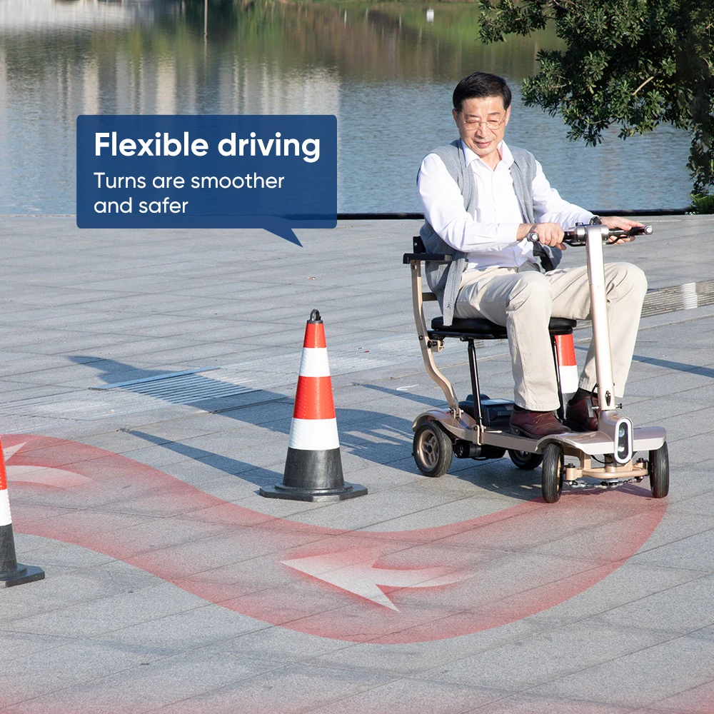 Ultra Light Magnesium Electric Scooter Portable Folding Powerful Brushless Handicapped Scooter