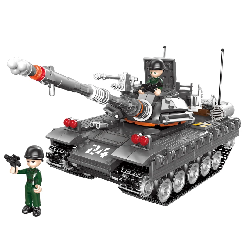 XingBao 50024 Military Series 607Pcs Compatible Legoes ABS Plastic STEM Toy Brick Action Figure Building Blocks Set