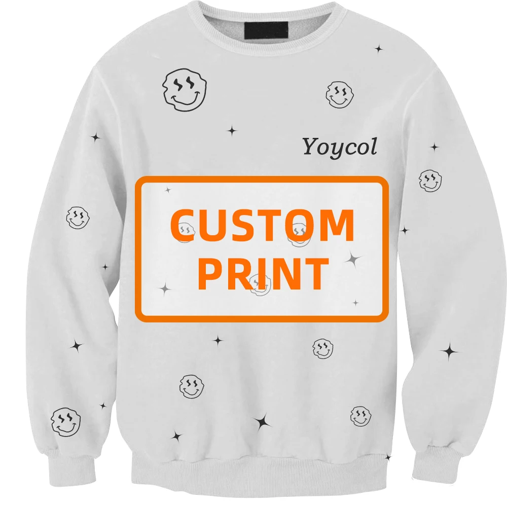 Женская толстовка с принтом Yoycol на осень и зиму