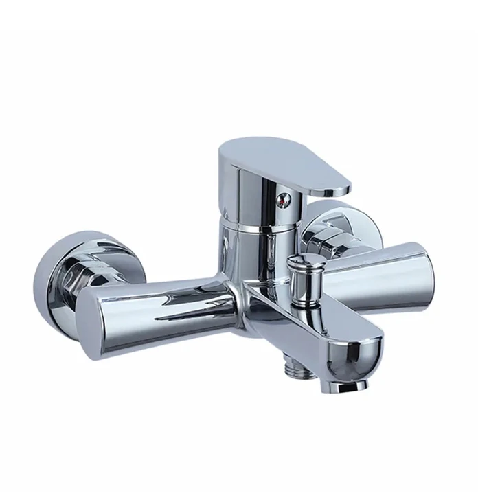 Single Lever Bathroom Shower Mixer Faucet Brass Silver Chrome Modern Contemporary Ceramic Automatic Stainless Steel Rain