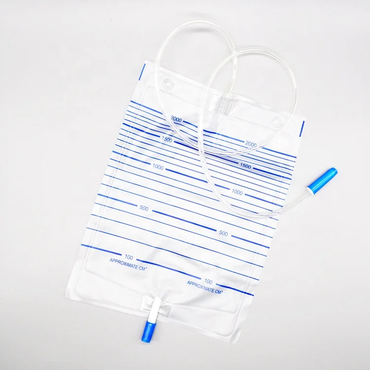 Good Supplier Medical Consumable For Elderly Male Disposable Drainage System Collection Urine bag