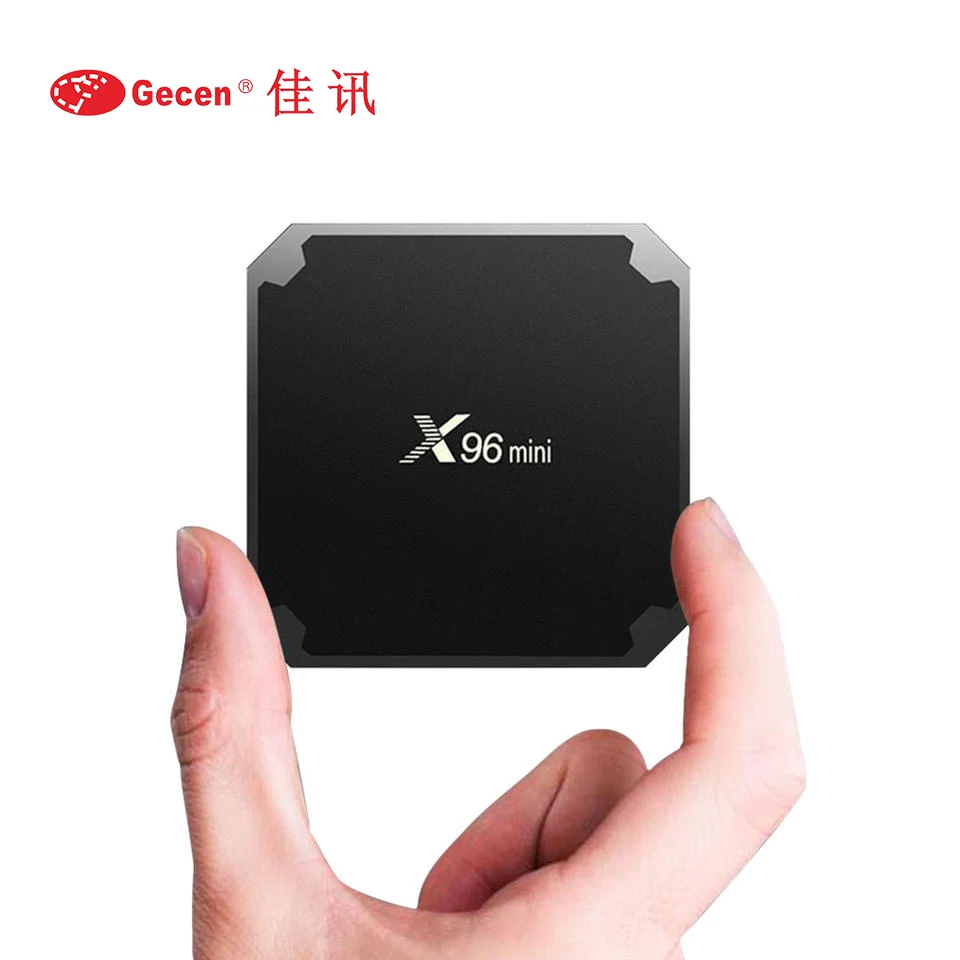 X96mini factory producer Amlogic S905W Quad Core 4k dual IR design magic tape pothook option support paste Android OTT tv  box