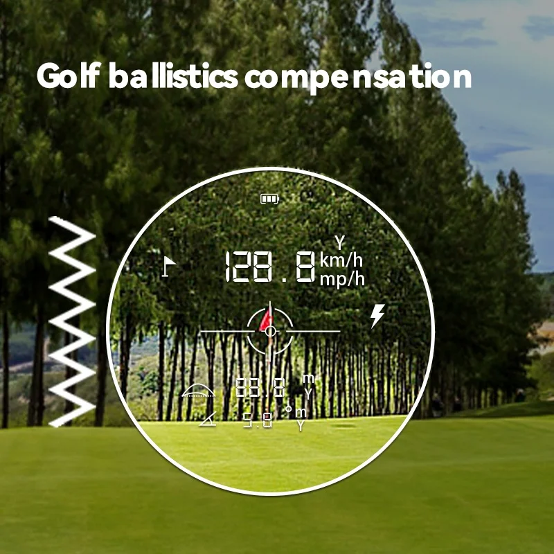 Laser Golf Rangefinder 1200Yards Laser Range Finders With Slope Compensation, Flag Lock, Magnet, Measure Range Distance