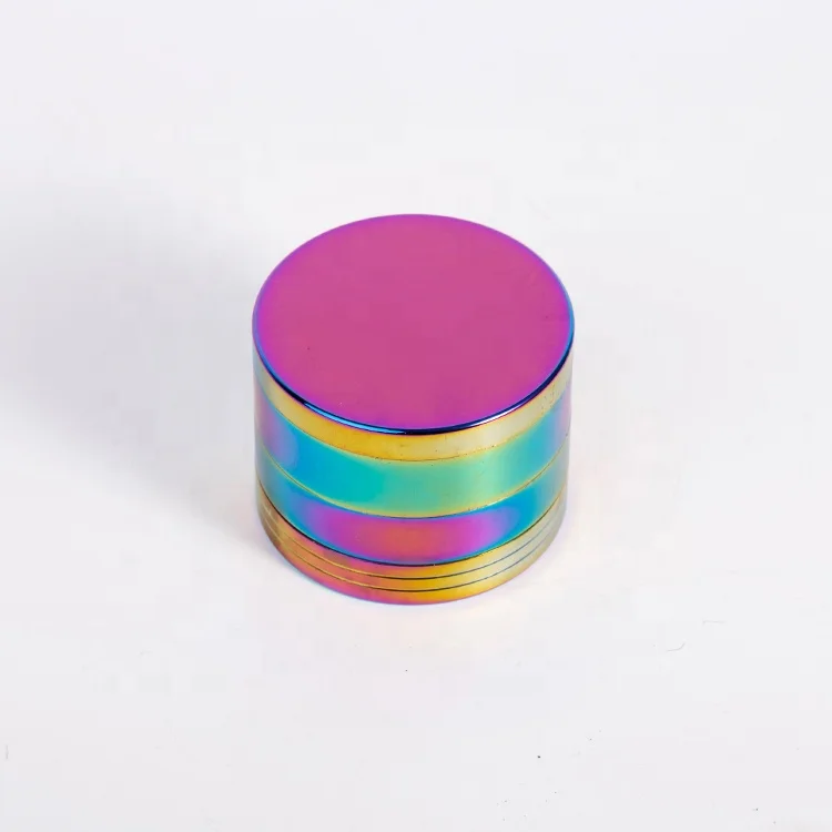Fashion customize 60*50mm 4parts zinc alloy herb smoking grinder
