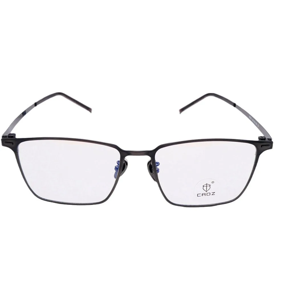 66003 Pure titanium plate frame Italian design square avant-garde business can be matched with myopia