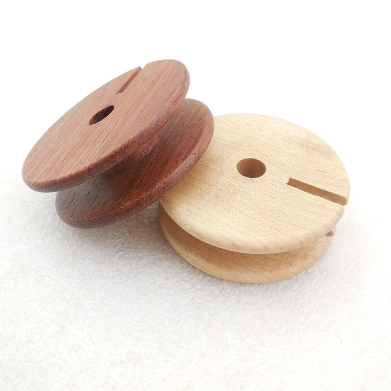 Empty Wooden Bobbins Spools Wooden Spool