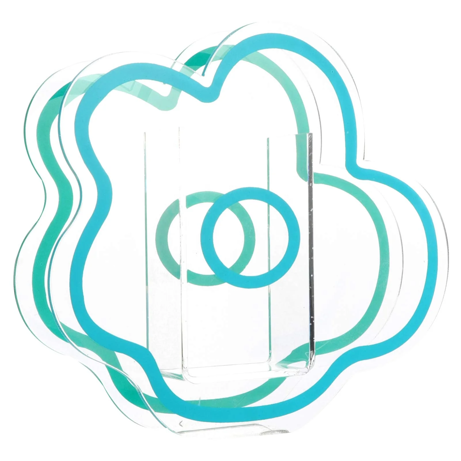 Зеленая акриловая Цветочная ваза в форме облака для домашнего офиса Свадебная прозрачная ваза высокого цвета