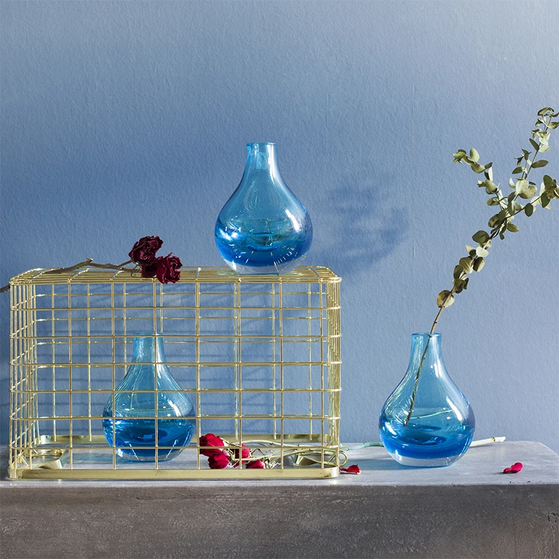 Factory hot sales glass vase clear glass vase glass vase home decorative