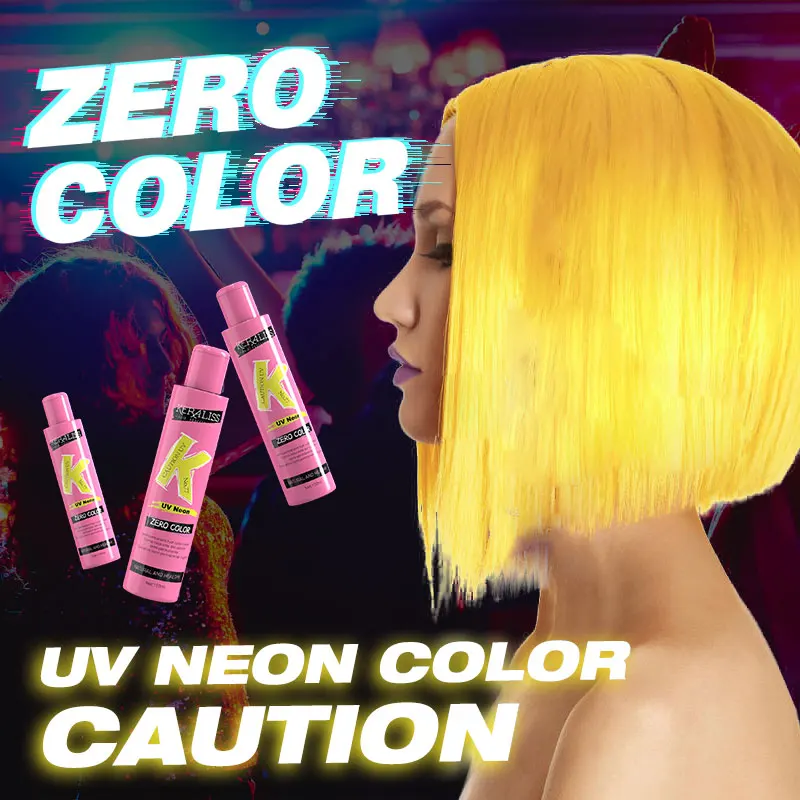 KERALISS Hair Dye (42 Colors) UV Neon color in stock Semi Permanent Hair Color Depositing Conditioner