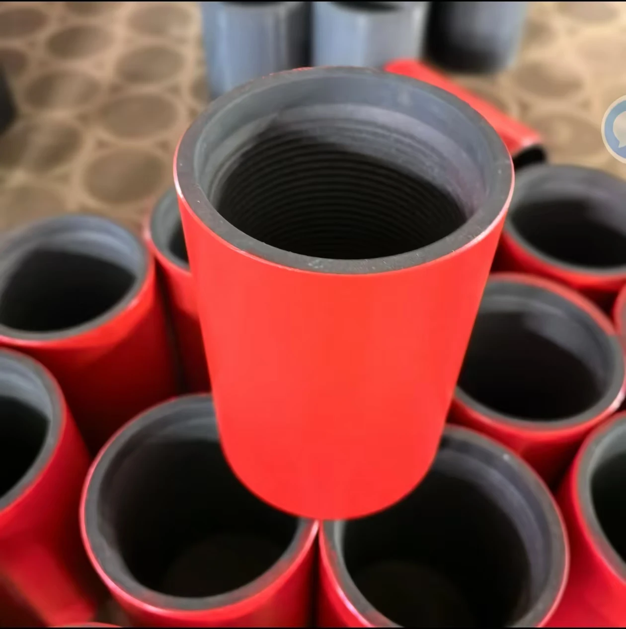 Female Tubular 2-7/8 EUE J55 DFL API 5CT Tubing Coupling for Tubing Pipes for Oilfield